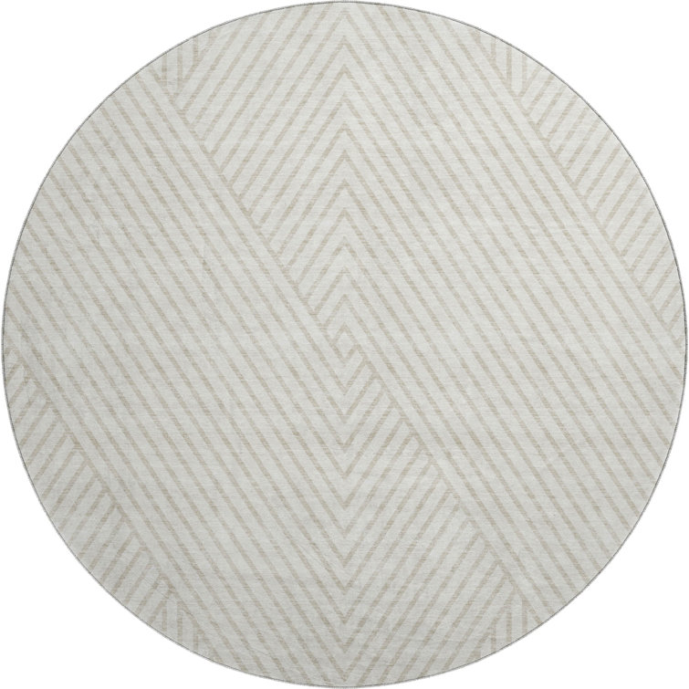 Premium Machine Washable Prisco Ivory Rug