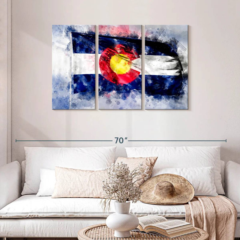 Drapeau du Colorado, H 28 po x l 45 po