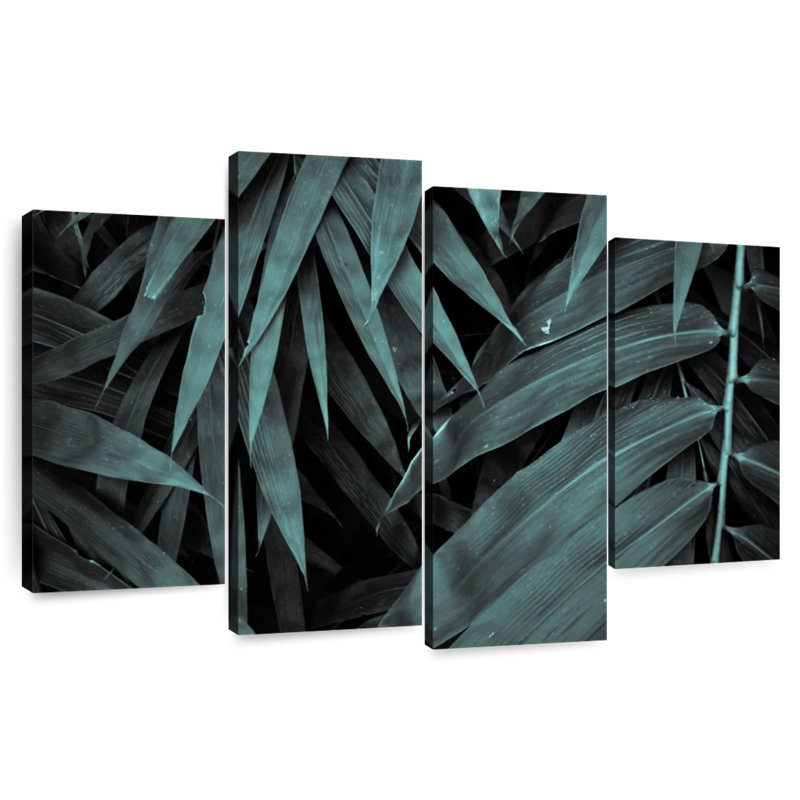 Feuilles tropicales Harnek vert foncé