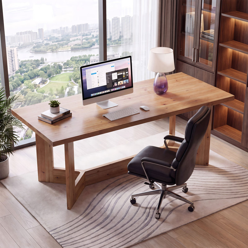 Solid Wood Computer Desk