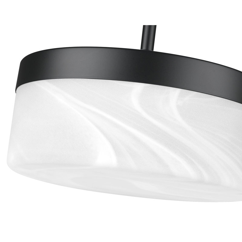 Renaud 9.25 inch Matte Black 1 Light Pendant, Matte Black