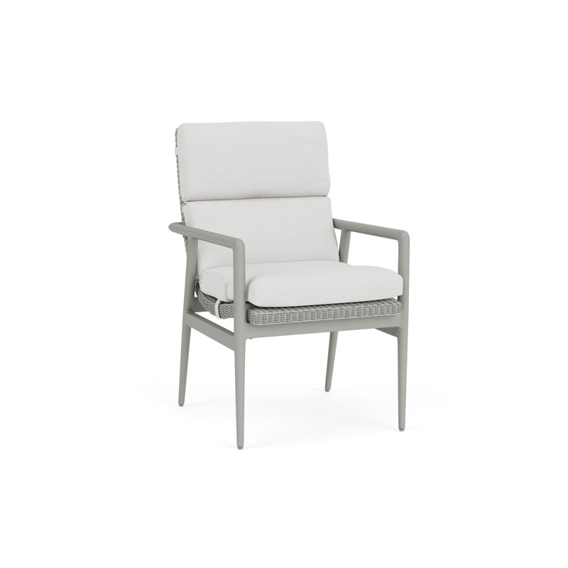 Outdoor Dining Armchair, Platinum