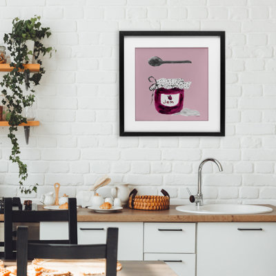 «Jam Jar over Blush», reproduction encadrée sous verre, conception de Lucille Price