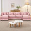 Canapé modulaire en U 130,7 po CloudHaven avec 2 repose-pieds mobiles, ensemble de canapé en chenille 4 places pour le salon, combinaison de bricolage avec mousse à mémoire de forme haute résilience-811162048