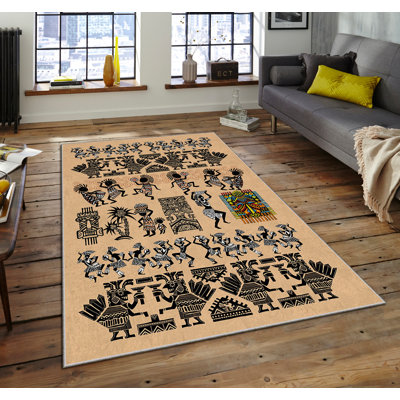 Luxurious Area Carpet (5.2 x 7.5 ft), 100% Polyester, 740 g/m² | Soft Velvet Fabric with Non-Slip Felt Dot Underside, Laminated Sponge for Comfort | Easy to Clean, Machine Washable at 86°F | Ideal for Living Room & Bedroom Decor