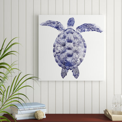 Marine Turtle I by Grace Popp - Wrapped Canvas Painting