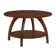 Cabool Round Coffee Table with Shelf