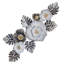 Floral Brooch - Hand Made Metal Wall Art Sculpture