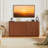 Vertical Stripe Buffet Cabinet with Storage,Curved Wave Design-1301077713