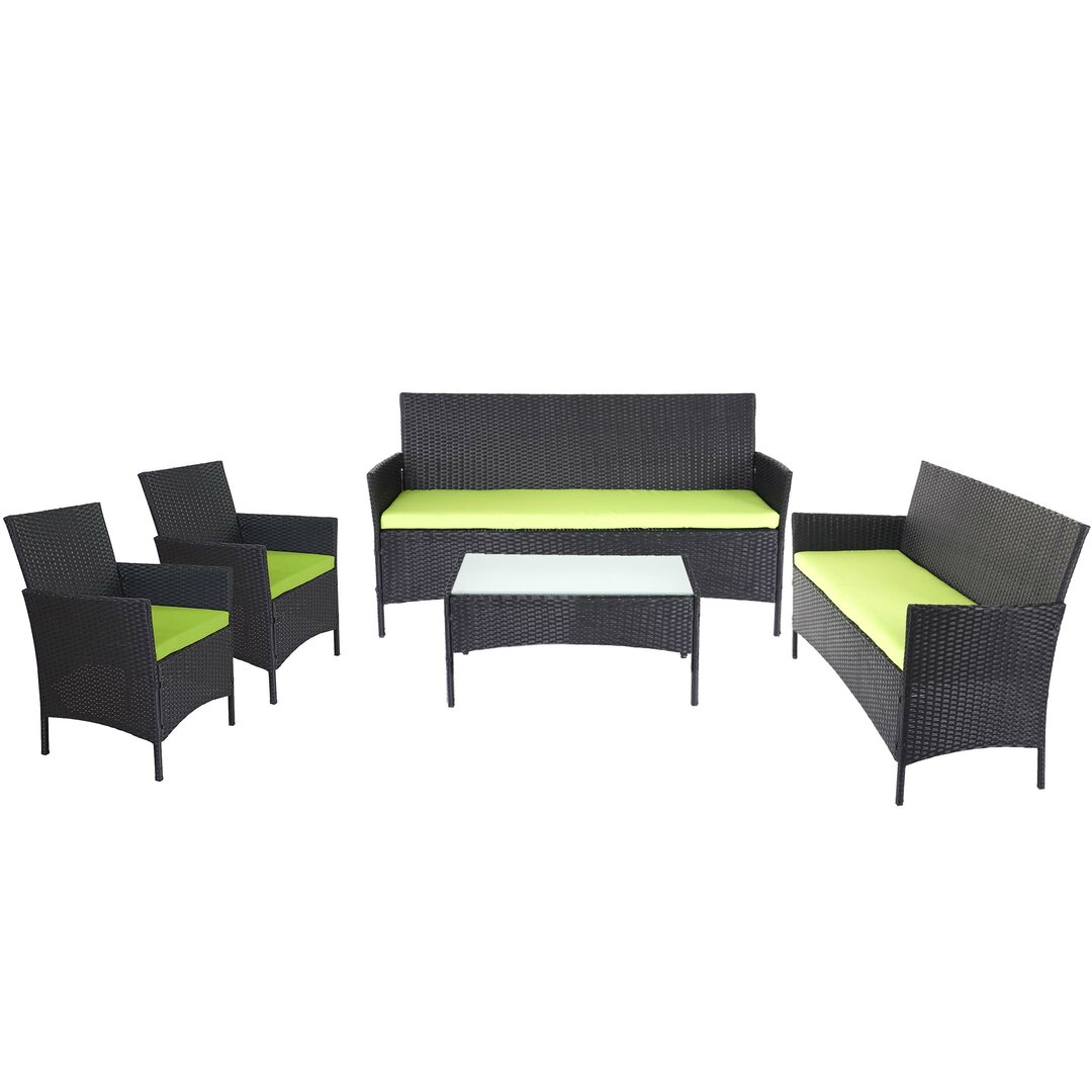 7-Sitzer Lounge-Set Chulmleigh aus Polyrattan mit Polster