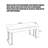 Luxury Sintered Stone Tabletop Office Desk with Metal Base-110942184