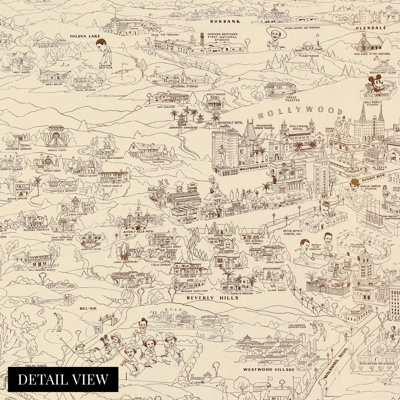 " 1937 Hollywood Map "