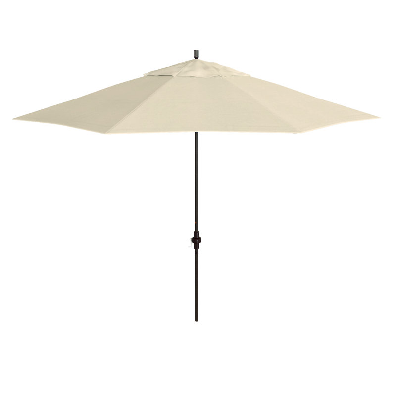 Sunbrella - Parasol en bronze 11 pi, Crème Sunbrella®