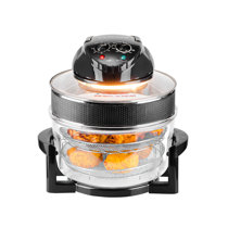 vonshef halogen oven air fryer with hinged lid