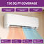 Balconera 12000 BTU Ductless Mini Split Air Conditioner For 750 Square Feet With Remote & Smart Control-110V