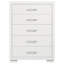 Commode de chambre 5 tiroirs Polk