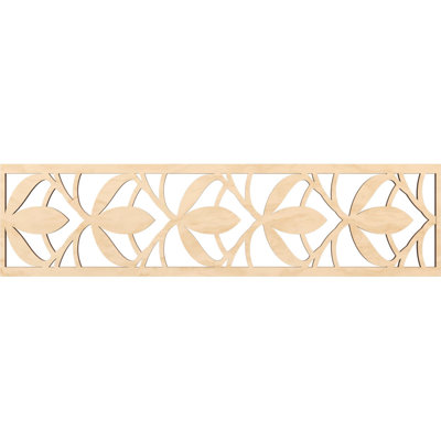 47"W x 12"H x 3/8"T Salem Fretwork Moulding, Birch