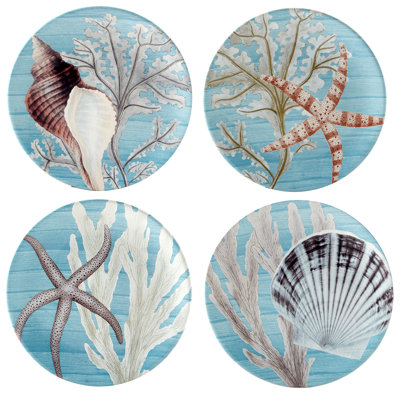 Beyond the Shore Set of 4 Salad Plates