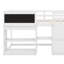 Lit mezzanine bas avec bureau roulant, tablette et tiroirs-1259953986