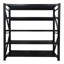 Étagère de rangement légère à cinq niveaux en métal noir, 78 pouces de largeur, 23,4 de profondeur, 78,7 de hauteur, pour unité de garage et de sous-sol réglable, capacité de 1 800 lb, bureaux idéaux