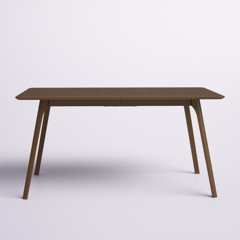 Arkee Solid Wood Base Dining Table, Brown
