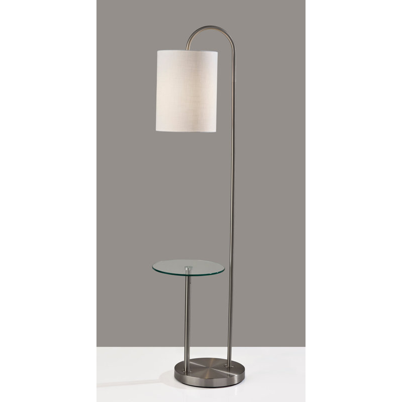 Amira Shelf Floor Lamp, Matte Black