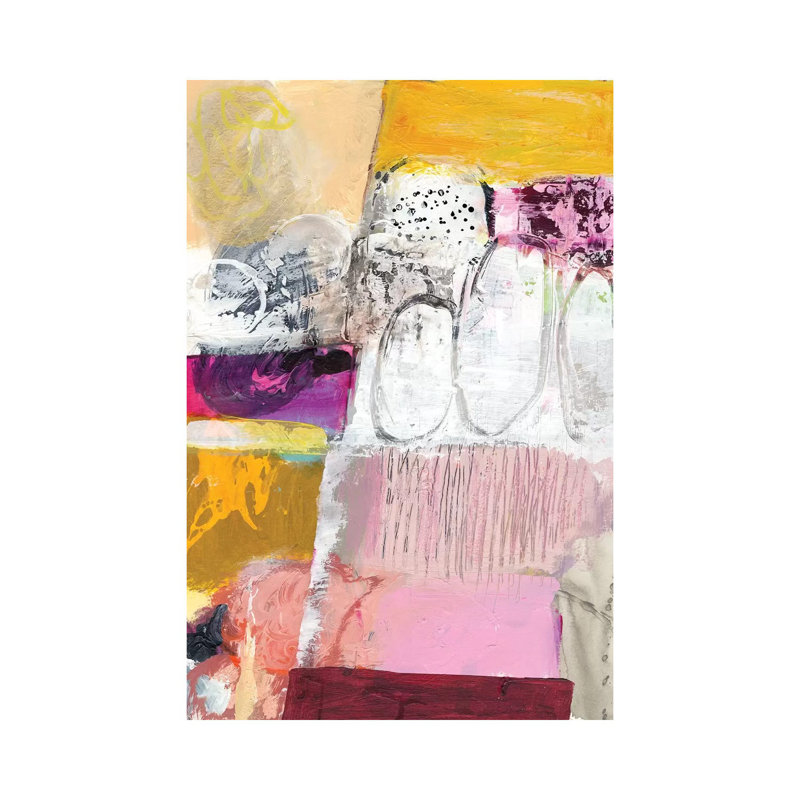 Abstract #27-A by Jodi Fuchs - 1 Piece Wrapped Canvas Wall Art, 20.32 cm H x 30.48 cm W