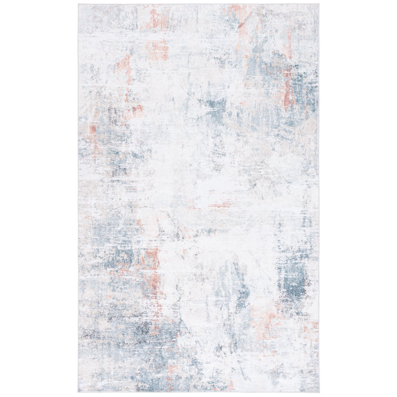 Swaraj Monica Performance Machine Washable Solid Color Rug, Rectangle 6' x 9'