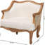 Fauteuil d'appoint à assise basse Traditional French Beige