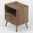 Hannon Semi- Assembled Solid Wood 1-Drawer Nightstand