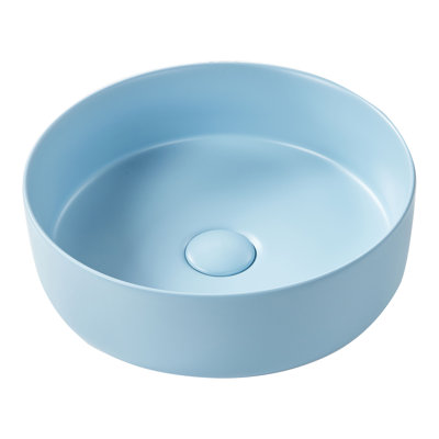 Latitude Run Athar 15mm L x 15mm W Ceramic Oval Sink