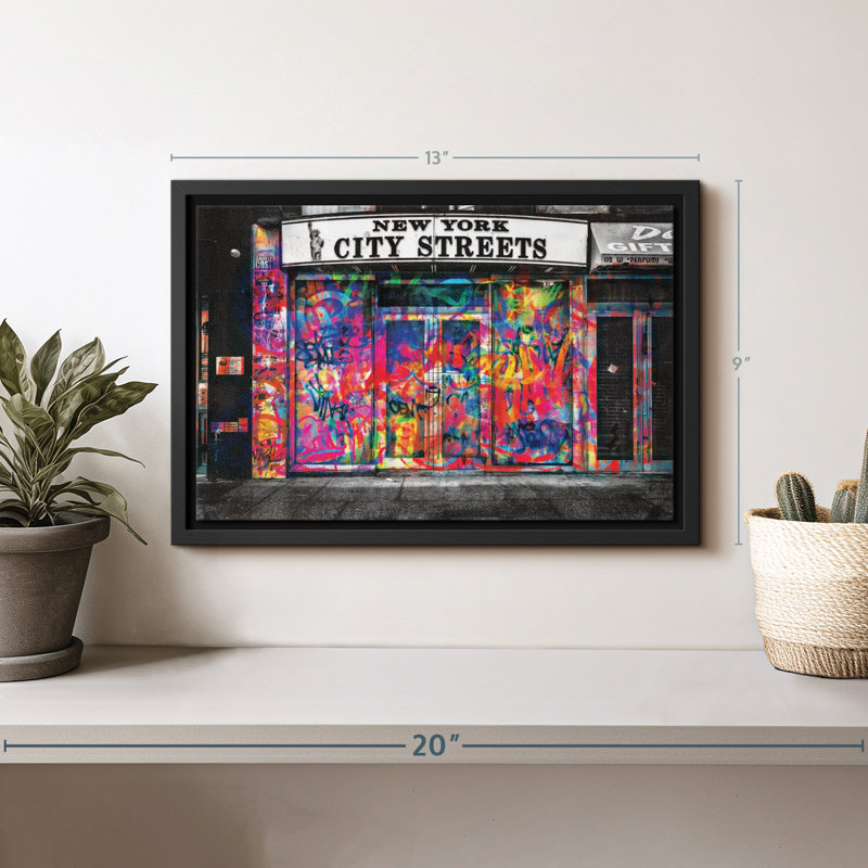 «Colorful NYC Streets», reproduction sur toile, H 9 po x l 13 po