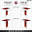 Optimiseur de porte chromé à deux niveaux pour installation d'angle de porte d'angle-95531459