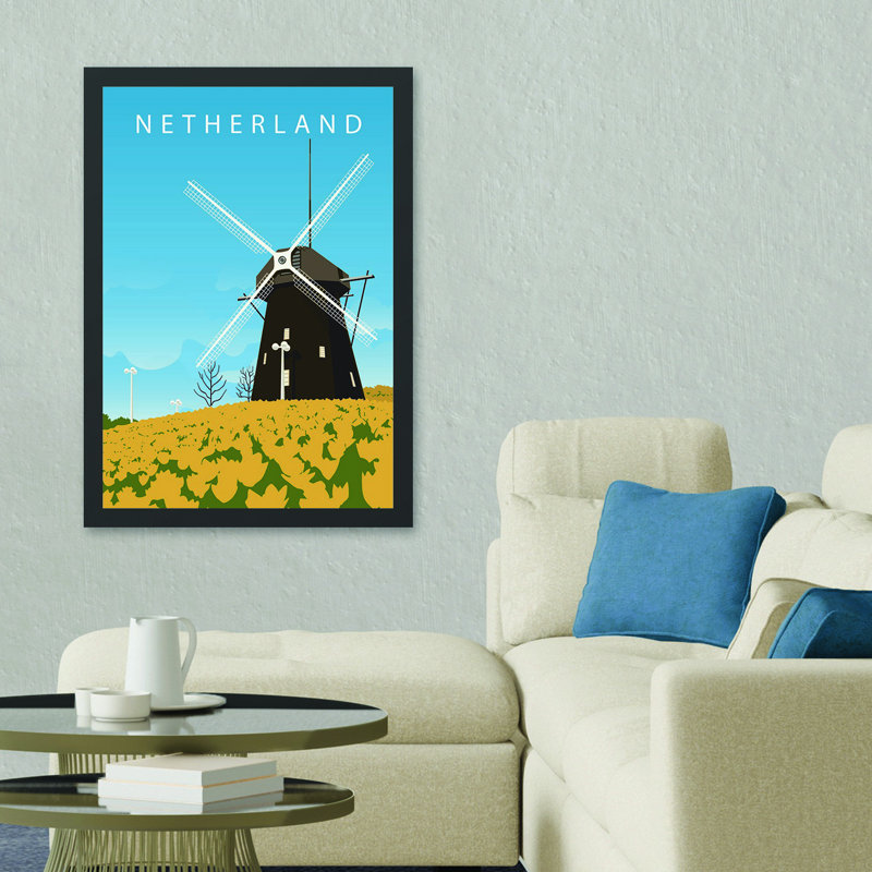Elegant Framed MDF Wall Art, 100% MDF & Polystyrene Frame, 21.7 x 29.5 inches | UV Digital Printing | Perfect for Home Decor, Living Room & Office | Easy to Hang with Included Wall Mount