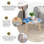 Ensemble de 2 tables basses gigognes Triangle