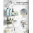Shower Caddy Hanging - Never Rust Shower Organizer - Aluminum Over The Shower Head Caddy with 10 Hooks for Razor/Sponge