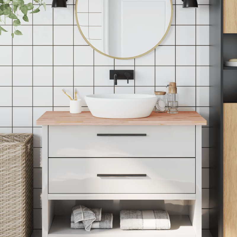 Lakesha 100cm Solid Wood Bathroom Vanity Top