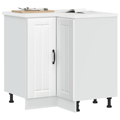 Kitchen Corner Base Cabinet Lucca High Gloss Engineered Wood