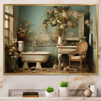 Bathroom Toilet Vintage Charm III - Bathroom Wall Art Decor