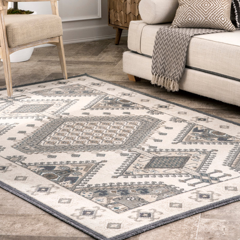 Tapis crème Montecito, Rectangle 5 pi x 8 pi