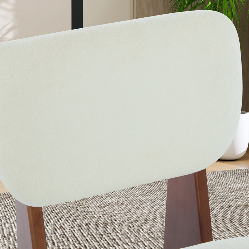 Chaise d'appoint rembourrée 25,6 po (ensemble de 2), Brun