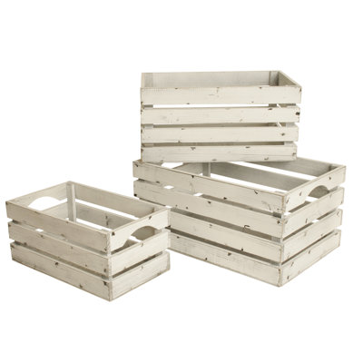 WaldImports Solid Wood Decorative Bin