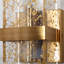Applique murale glamour en laiton 2 lumières
