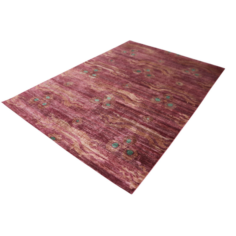 Rumi Silk Dragon Rose Rug