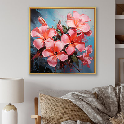 «Pink Fragrant Plumeria Serenade I», reproduction sur toile