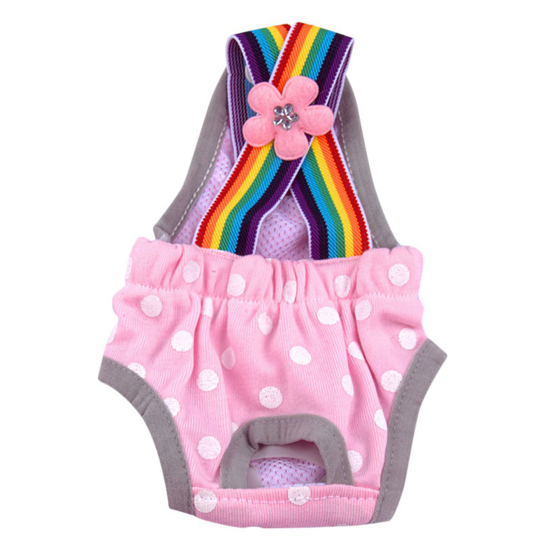 Culottes hygiéniques pour chien, pantalons pour chien avec combinaisons pour chien, XL, Rose
