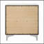 Mobilier de chambre à coucher moderne et moderne avec table de chevet à finition blanche et 2 tiroirs en métal 1Pc