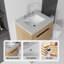 Meuble-lavabo autoportant avec lavabo