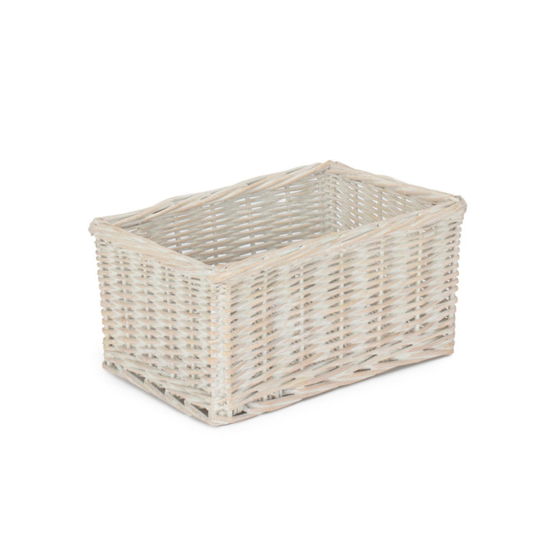 House Of Hampton Wicker Decorative Basket, 12cm H x 22 cm W x 16cm D