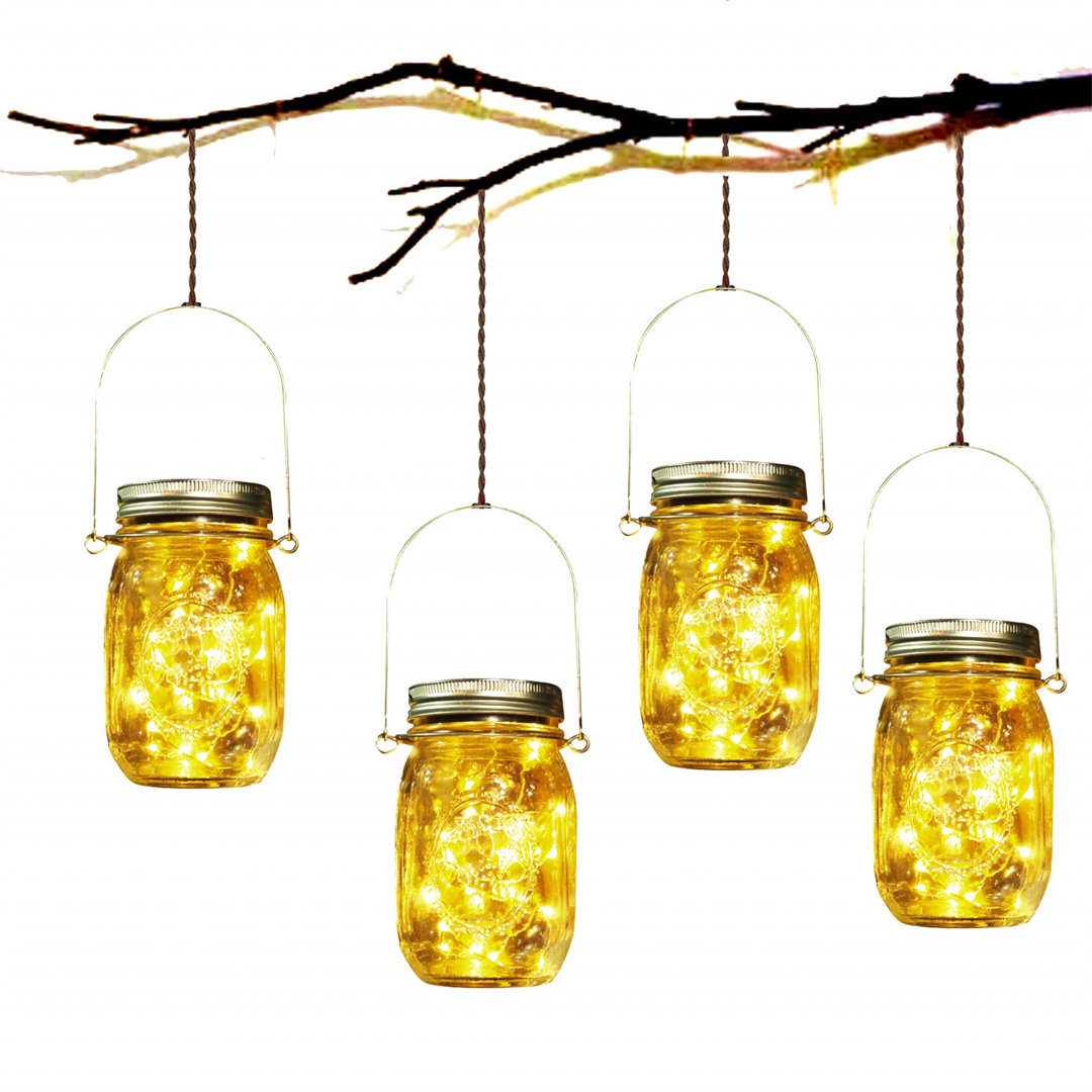 Avya Clear 13Cm H Solar Powered Integrated LED Outdoor Hanging Light